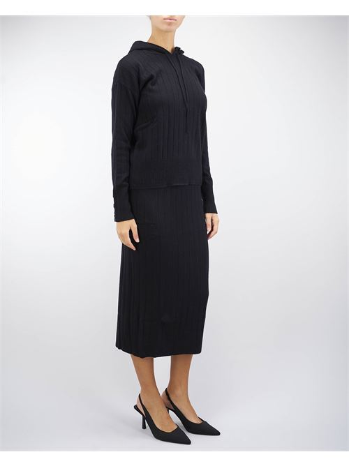 Ribbed knit midi skirt Penny Black PENNY BLACK | Skirt | DARDANO13